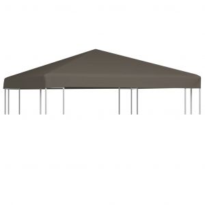 Image de VidaXL Toile supérieure de gazebo 310 g/m² 3x3 m Taupe