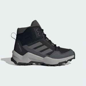 Adidas Mixte Terrex AX4R Mid Hiking Shoes Chaussures mi-Hautes Non liées au Football, Core Black/Grey Four/Grey Six, 34 EU
