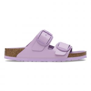 Birkenstock Mules femme Arizona Big Buckle Natural Leather Patent