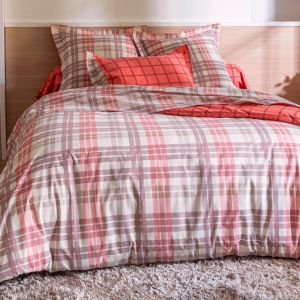 Housse de couette coton CHALEUREUX - rose