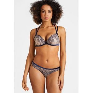 Aubade Culotte échancrée mini-coeur COEURS ENLACÉS Bleu - Couleur Bleu - Taille XS