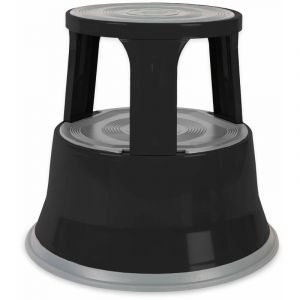 Tabouret en rouleau Patte d'éléphant Acier T1 Noir