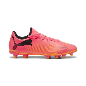 Image de Puma Men Future 7 Play Fg/Ag Soccer Shoes, Sunset Glow Black-Sun Stream, 44.5 EU