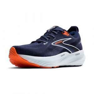 Brooks Homme Glycerin 22 Sneaker, Peacoat Blue Ribbon Orange, 42.5 EU