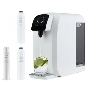 Syst&egrave;me de Filtration d'Eau en 5 &Eacute;tapes COSTWAY-Osmose Inverse-Filtrante RO + PPC-avec Remplacement PPC Dur&eacute;e de Vie de 3-6 Mois