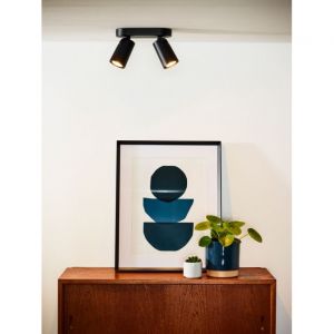 Lucide Spot de plafond XYRUS LED Noir, 2 lumi&egrave;res - Moderne/Industriel/Scandinave - Int&eacute;rieur - XYRUS - D&eacute;lai de livraison moyen: 10 &agrave; 14 jours ouvr&eacute;s. Port gratuit France m&eacute;tropolitaine et Belgique d&egrave;s 100 &euro;.