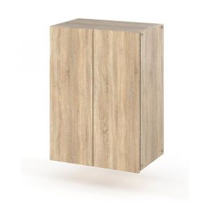 Meuble de Salle de Bain Mural Chêne Sonoma 40 CM Piédestal de Salle de Bain pour Salle de Bain