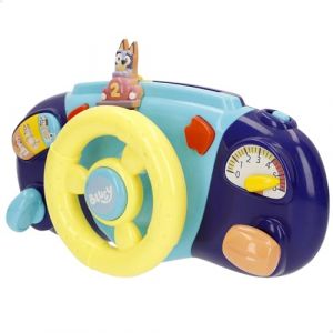 ColorBaby Bluey 39146 Volant pour Poussette avec ancrage, Design color&eacute;, Bleu, Bingo et Ses Amis, Jeux interectifs, activit&eacute;s pour Enfants &agrave; partir de 6 Mois