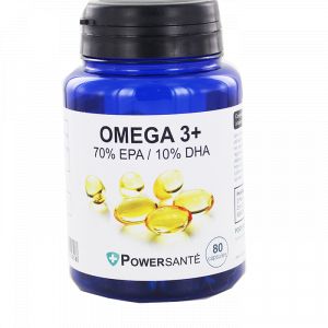 Powersanté Oméga 3+ 500mg - 80 capsules