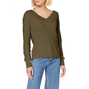 Image de Only NOS Onlmelton Life L/s Pullover KNT Noos Pull-Over, Forest Night, M Femme