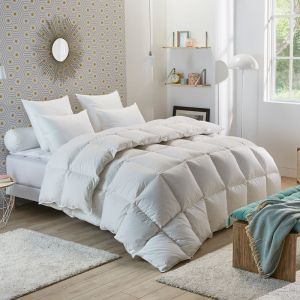 Dodo Couette Tradition CHAUDE - 50% Duvet de Canard - 140/200 Blanc