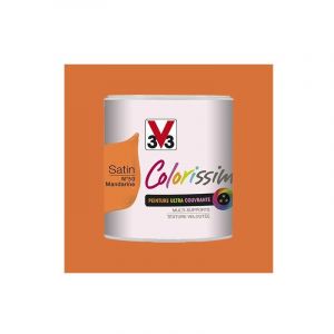 Image de V33 Peinture Colorissim Satin Mandarine n°50 0,5 L