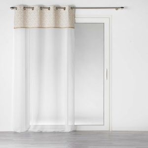 Image de Decoratie Voilage à œillets Sable Top Imprimé Jute Bahina