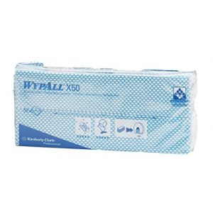 Wypall Lavettes * 1X50 - Enchevêtrés / Bleu - pochette de 50 Lavettes