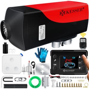 Chauffage autonome 5 & 8KW pour diesel Chauffage diesel avec écran lcd et télécommande Réchauffeur d'air avec silencieux pour voiture, camion,