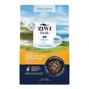 800 g croquettes pour chat Ziwi Peak Steam & Dried poulet