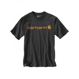 Image de Carhartt Herren T-Shirt Core Logo, Carbon - Dunkelgrau Meliert, M, 103361