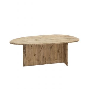 Decowood - Table basse Mur chêne foncé 130 - brown