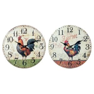 Signes Grimalt Horloge By SIGRIS Horloge murale Gallo SET 2u Rustique 022200 Multicolore