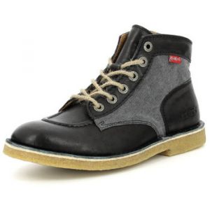 Kickers Bottillons Cuir Kick Legend Noir - Couleur Noir - Taille 45