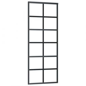 VidaXL Porte coulissante et quincaillerie Verre ESG/Aluminium 76x205cm