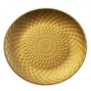 Kare Design Assiettes Diva dorées 20cm set de 4