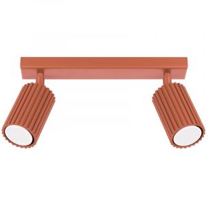 Sollux - Plafonnier Karbon aluminium 2xGU10 30cm