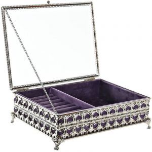 Boöte Bijoux Métal Verre 24X18X7 Lilas