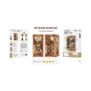 Kit "Book Nook" The Secret Rythm avec &eacute;clairage Led Int&eacute;gr&eacute;e