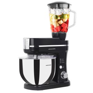 Electrolux Robot Pâtissier 1200W bol 5L + Blender en verre 1.5L