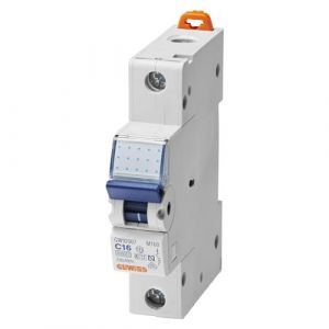 Image de Gewiss Disjoncteur magn&eacute;tothermique 90 MCB MT 60 1P courbe C 2A 6000A - 10kA / 230V 1 module - GW92002