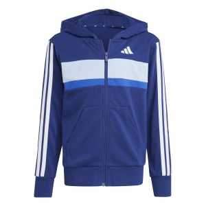 Adidas Survêtement Seasonal Essentials Tiberio French Terry 3 bleu marine blanc junior - 176