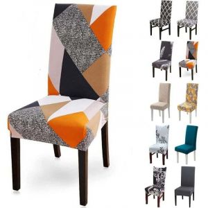 CCYKXA Housse de chaise extensible amovible et lavable, moderne, pour salle à manger, décoration, bouquet de mariage, hôtel, restaurant, carré