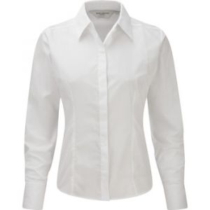 Image de Russell Chemise Collection Chemisier à manches longues en popeline BC1017 - Couleur EU S,EU M,EU L,EU XL,EU XS,EU 3XL,EU 4XL - Taille Blanc