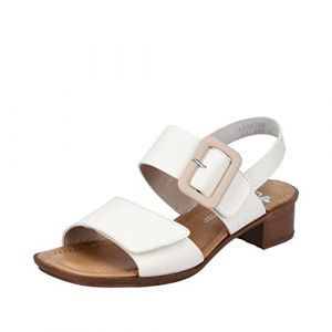 Rieker Femme 62663 Sandale, Beige, 38 EU