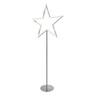 Image de Sompex Lampadaire étoile chrome LED LUCY 130