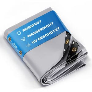 Nemaxx Bâche de Protection Premium Imperméable [500x500cm] – Résistante aux uv [450 g/m²] Bâche de Camion avec Œillets, Bâche en Tissu pvc pour