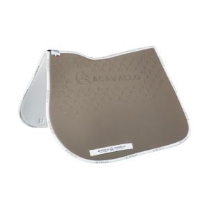 Tapis de selle pour cheval avec coussin en dessous en fibre bamboo Acavallo Lycra Gel Grip
