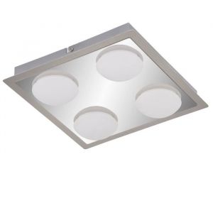 D&eacute;coshop26 Plafonnier LED Briloner plafonnier lampe de salle de bain, avec ampoule &agrave; 4 lumi&egrave;res