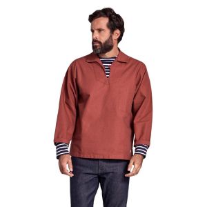 Armor Lux GUILVINEC, Chemise casual taille normale Homme, Rouge (Rouille 638), X-Small (Taille fabricant: 1)