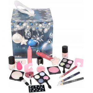 ZMILE COSMETICS Beauty Advent Calendar 'Blue Magic' - 24 Surprises for Make-Up and Styling in Trendy Cube Advent Calendar with Vegan Cosmetics