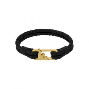 Emporio Armani Bracciale In Pelle Nera Egs3245710