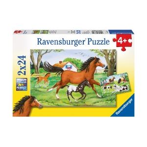 Ravensburger Monde des chevaux - Lot de 2 puzzles de 24 pièces