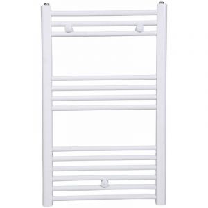 Stano Radiateur s&egrave;che-serviettes eau chaude coda 80 x 50 cm blanc - Blanc
