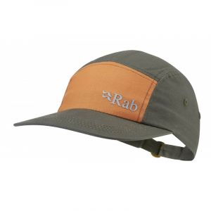Rab Venant 5 Casquette à panneaux, gris/orange One Size Casquettes