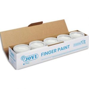Jovi Dose mit Finger Malerei, 500 ml, Weiß, 56101)