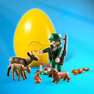 Image de Playmobil 4938 - Oeuf garde forestier avec animaux