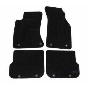 Tapis de Sol Noir Velours - J&J AUTOMOTIVE - Audi A4 B5 1995-2000 - Sur Mesure - Antidérapant - Imperméable