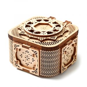 Dam Maquette en bois 3d, design de bo&icirc;te &agrave; musique avec mouvement m&eacute;canique.