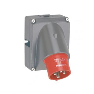 Legrand Socle connecteur Hypra - IP44 - 32 A - 380/415 V~ - 3P+T - plast
